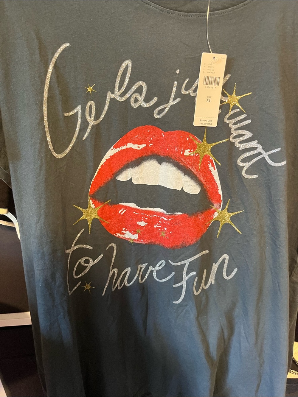 Anthropologie Graphic Tee- Girls just want to have fun.